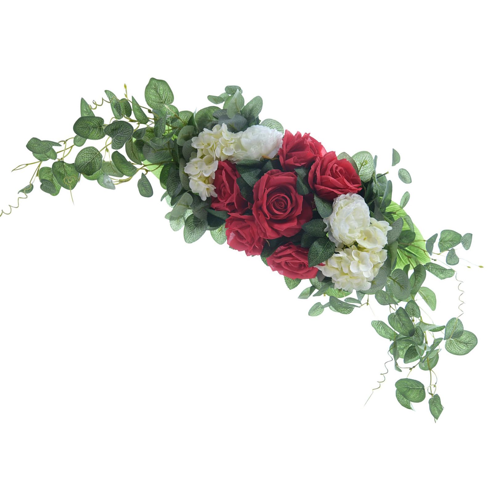 carotoe Festival Entryway Rose Wreath Holiday Decoration Wedding Garlands Perfect for Door Wall and Store Displays Romance Flower Decors
