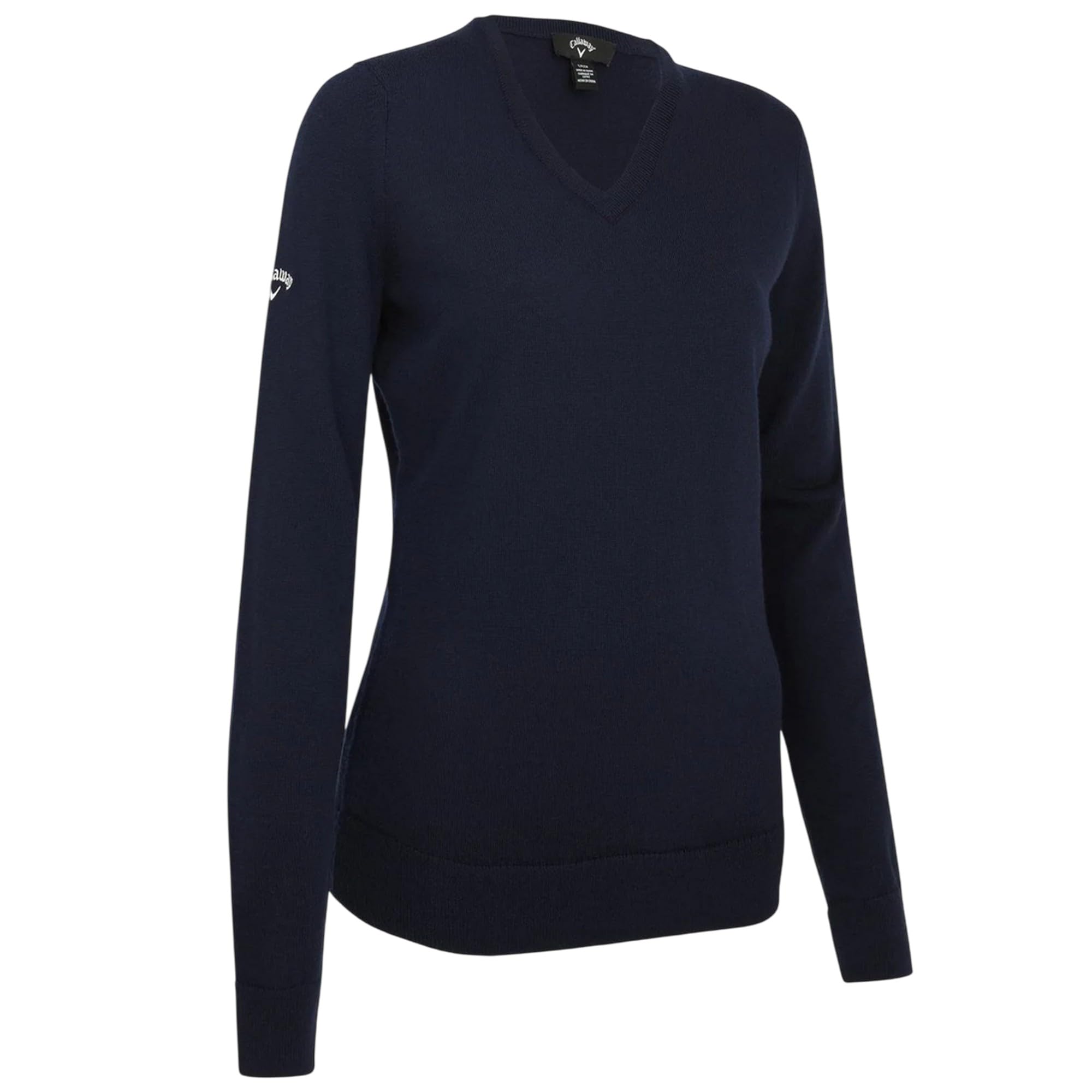Callaway Womens Merino Wool Long Sleeve Sweater, Dunkles Marineblau, M UK