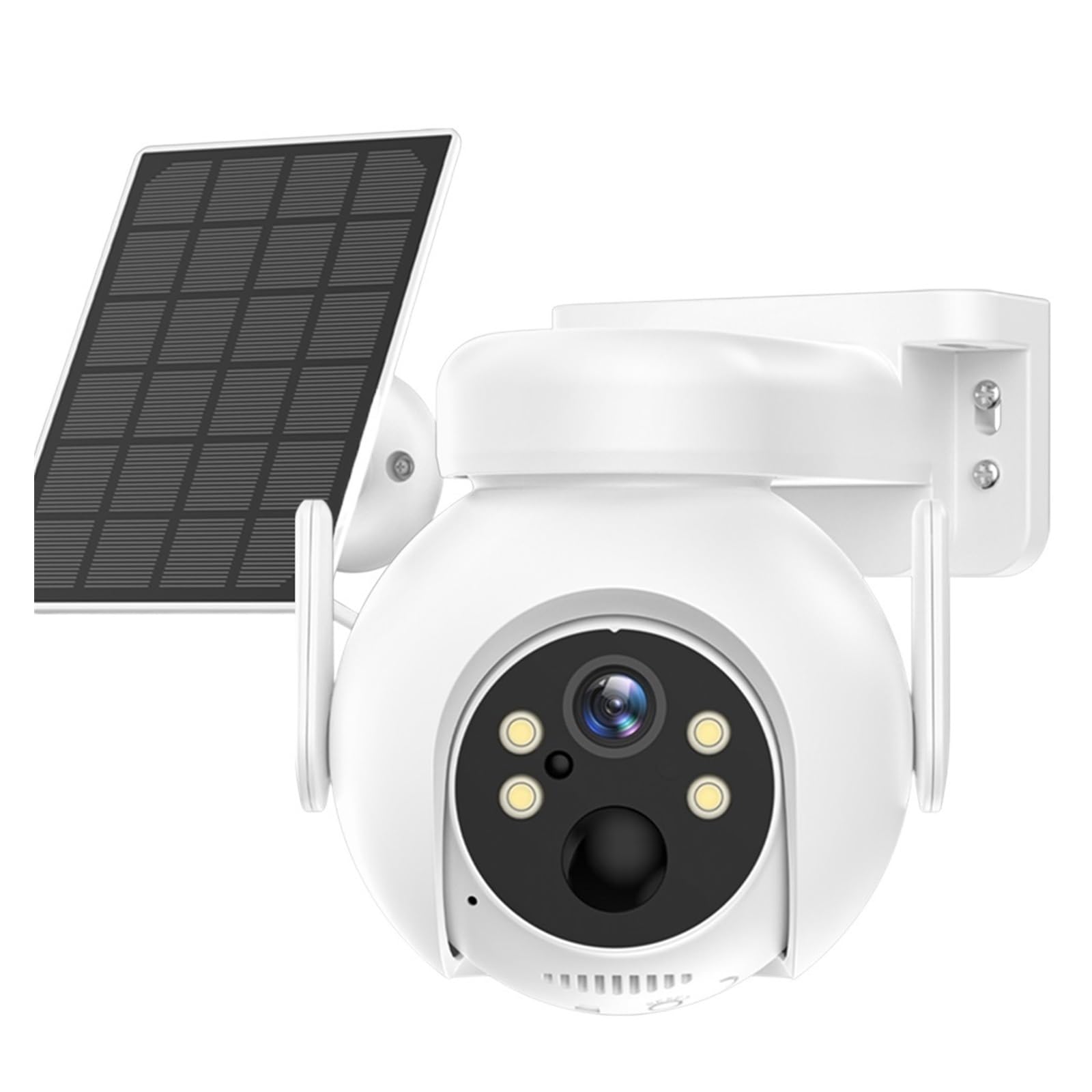 CVFRDD 4MP HD Solar Camera Outdoor PTZ IP Camera Bulit-in Recharge Battery Human Detection CCTV Video Surveillance Camera(4MP 2K)