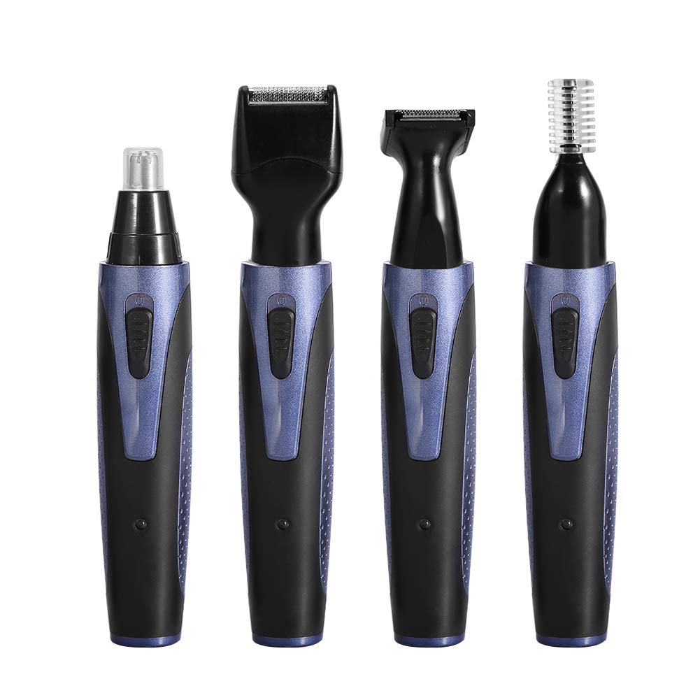 Kit de Tondeuse pour Hommes, Tondeuse de Nez pour Hommes, Ensemble de Rasoir électrique Rechargeable Automatique pour Oreilles, Nez, Barbe, Sourcils, épilation