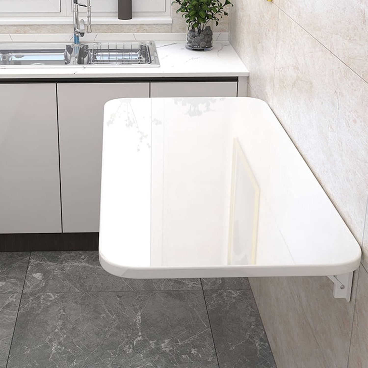 WallMounted Drop Leaf Table,Folding Wall Desk, Wall Mounted Folding