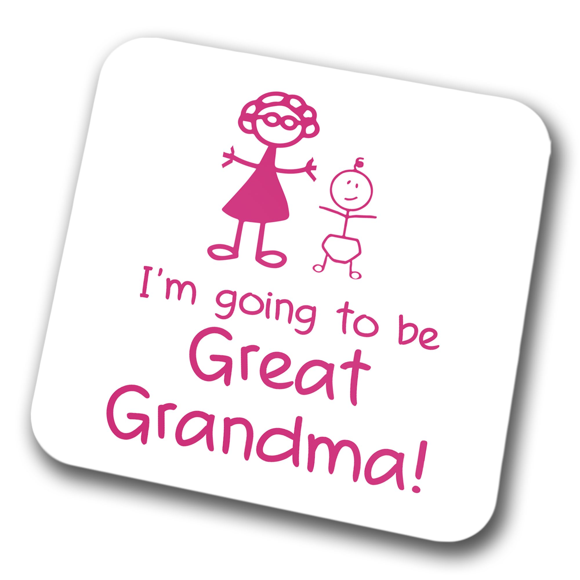 Faithful Prints Boys I'm Going To Be A Great Grandma Coaster