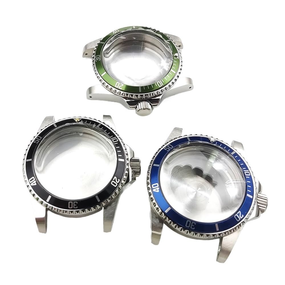 Automatisches mechanisches Herrenuhrgehäuse, 39 mm, wasserdicht, Vintage-Blasenspiegel, Edelstahlgehäuse, passend for NH35/36/38/4R-Uhrwerk