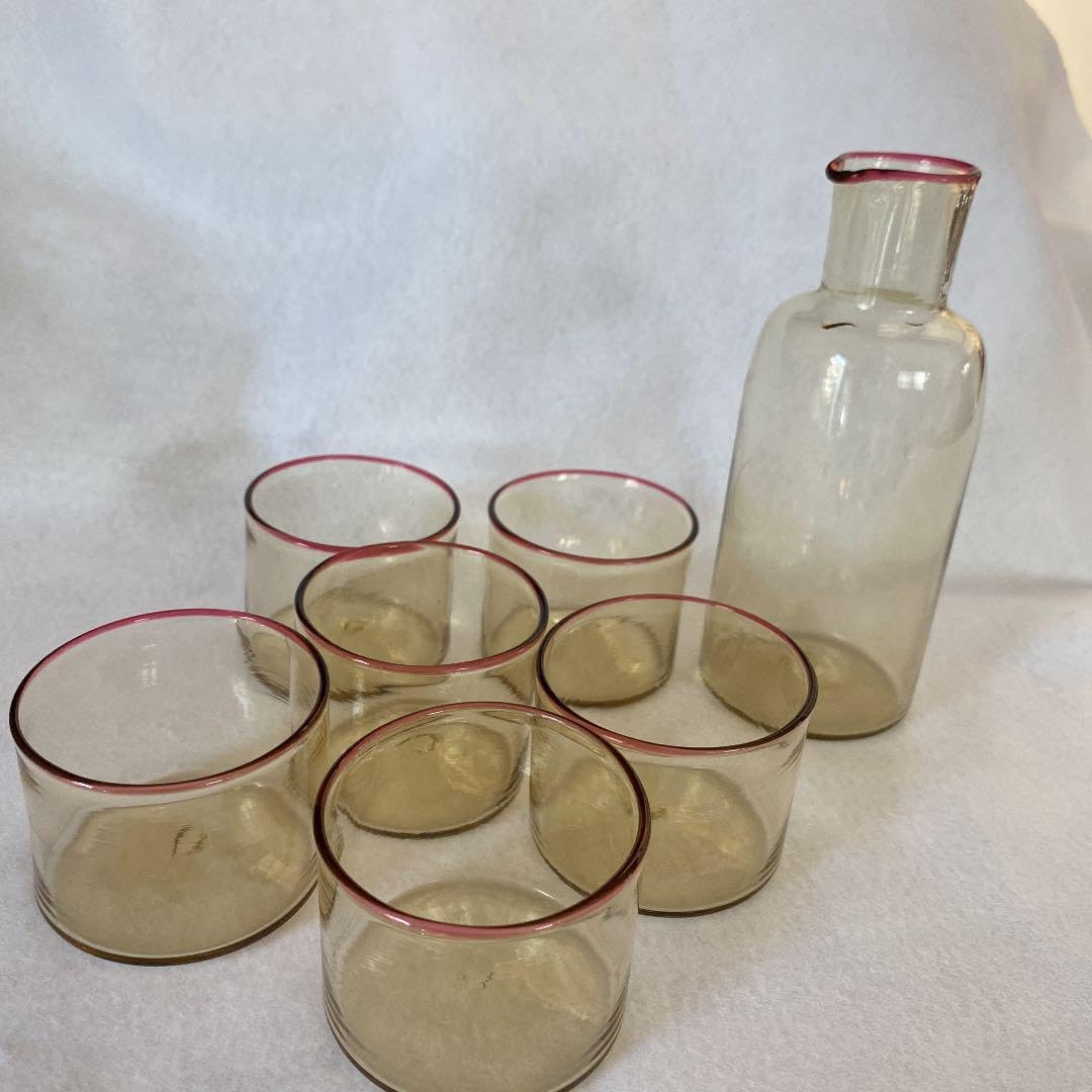 Amazon.co.jp: ベネチアングラス 吹きガラス 冷酒セット : Home & Kitchen 