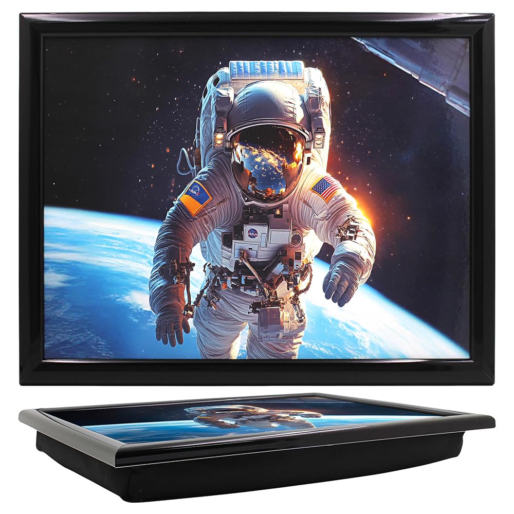 Tamersgifts Space Laptray Cushioned Laptrays Lap Tray Tv Dinner Bean Bag Padded Cushion Gift (Space Laptray)