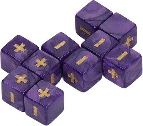 Miniatura 4 de Juego de dados de 0.630 in para cálculo de matemáticas, signo menos, más juguetes para niños, suministros de enseñanza para el aula ()