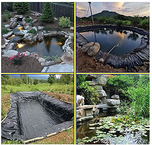 PVC pond liner, zwempond film, flexibele visvijverliner, tuinzwembaden, met membraan versterkte landschapsvormgeving, voor reservoir-rivier-slope-watervallen in de open lucht vijver (afmetingen: 9x9m/29.5x29.5ft) - Image 8
