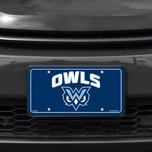 Miniatura 74 de NCAA etiqueta de metal para auto, negro