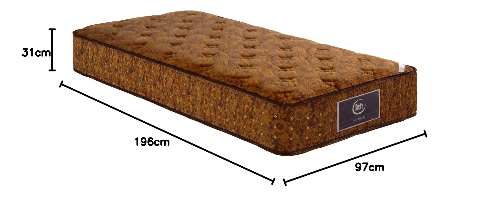 Amazon.co.jp: Serta サータ マットレス シングル 97cm かたい サータ