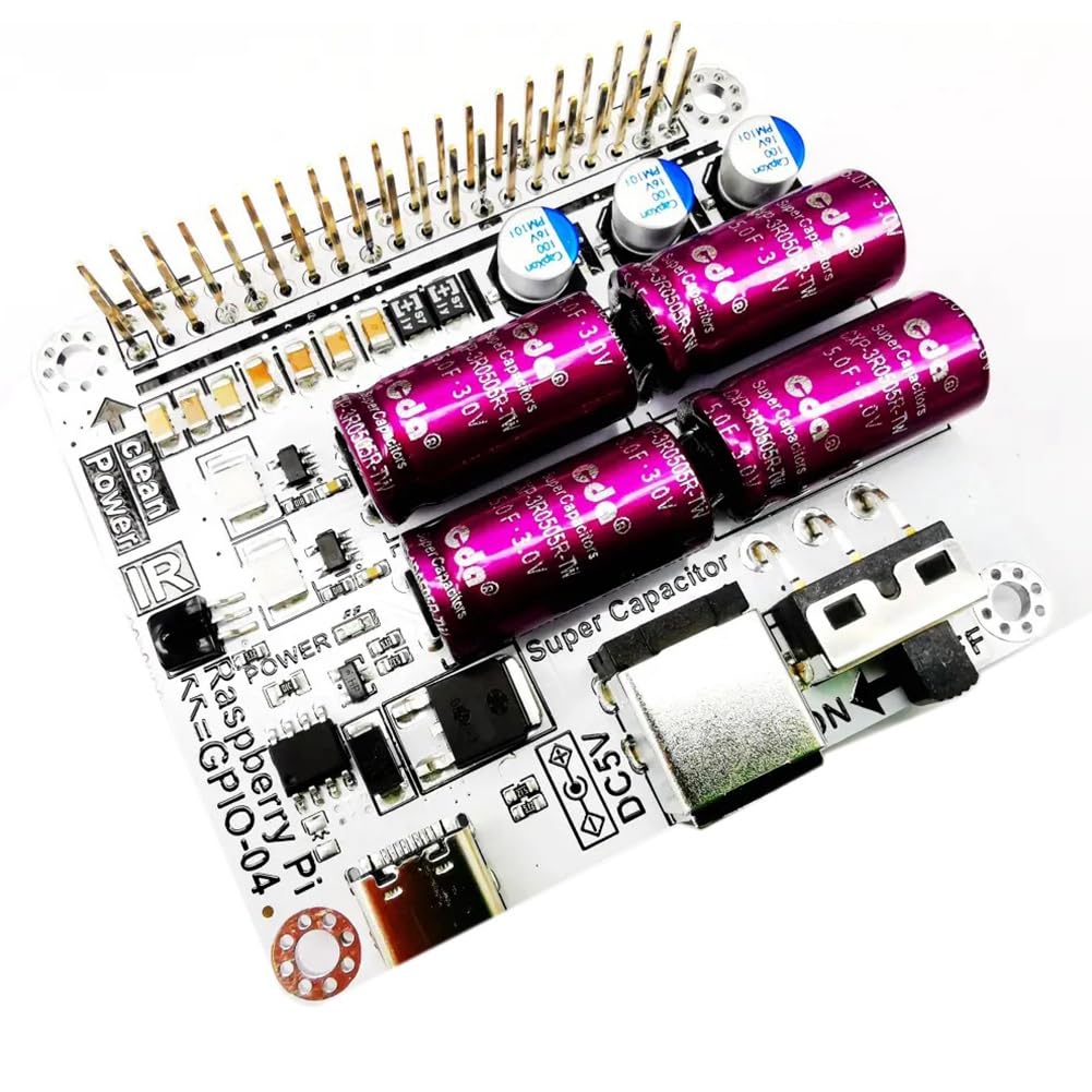 Leistungsfiltermodul Superkondensator-Filterplatine Moode Volumio für Raspberry-HiFi-Erweiterungsmodul Einfache Installation Einfach zu Verwenden, 500407649