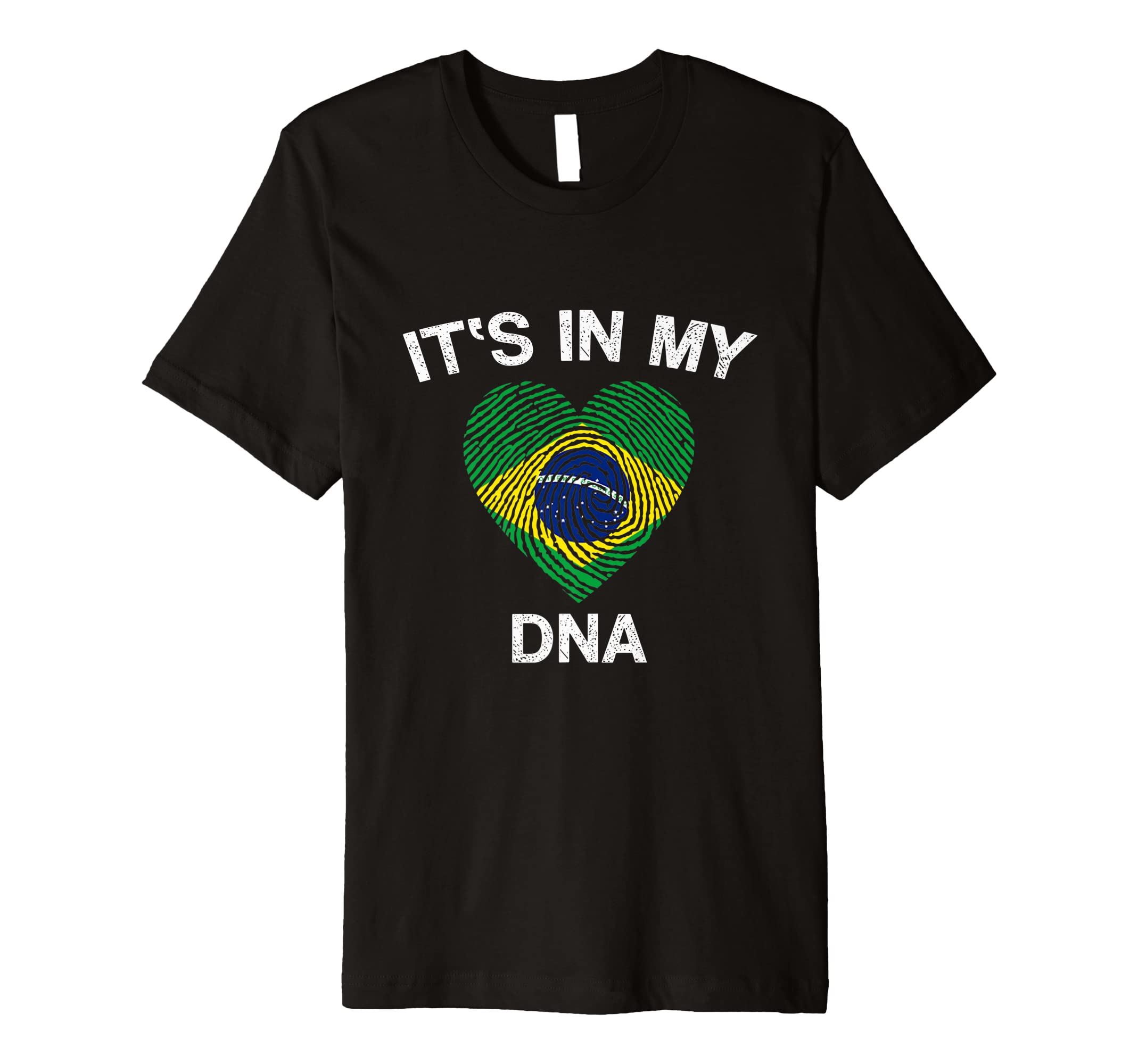 It's In My Dna Brazil Flag GiftsBrazil Flag Shirt It's In My Dna Brazilian Flag Premium T-Shirt