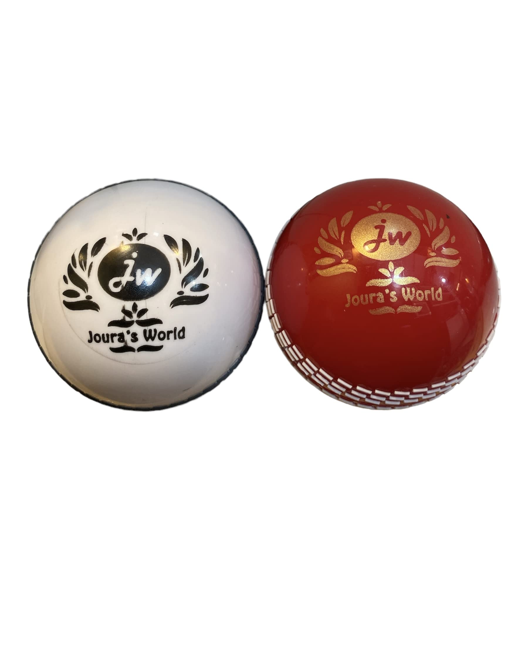 Jouras World Practice Cricket Hard Ball, Size Standard (White with Black Strip, Red) Pack of 2(Note This is not a Leather Ball) (B0BGRW2GQD) Amazon Price History, Amazon Price Tracker