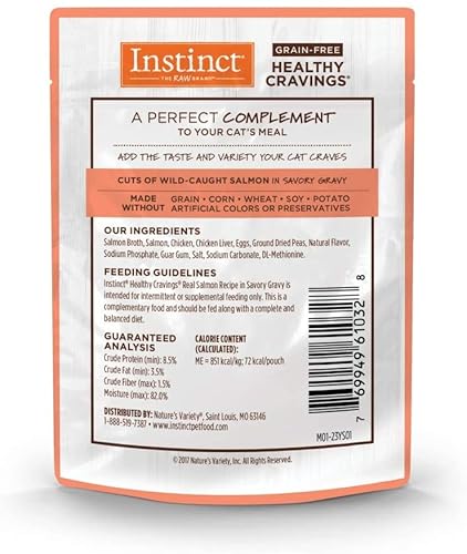 Nature's Instinct Grain Free Wet Cat Food Toppers Variety Pack - Five Total Flavors: Chicken, Duck, Salmon, Rabbit, And Tuna (3Oz Each, 45Oz Total),, 3 Ounce (Pack Of 15) #TOP5