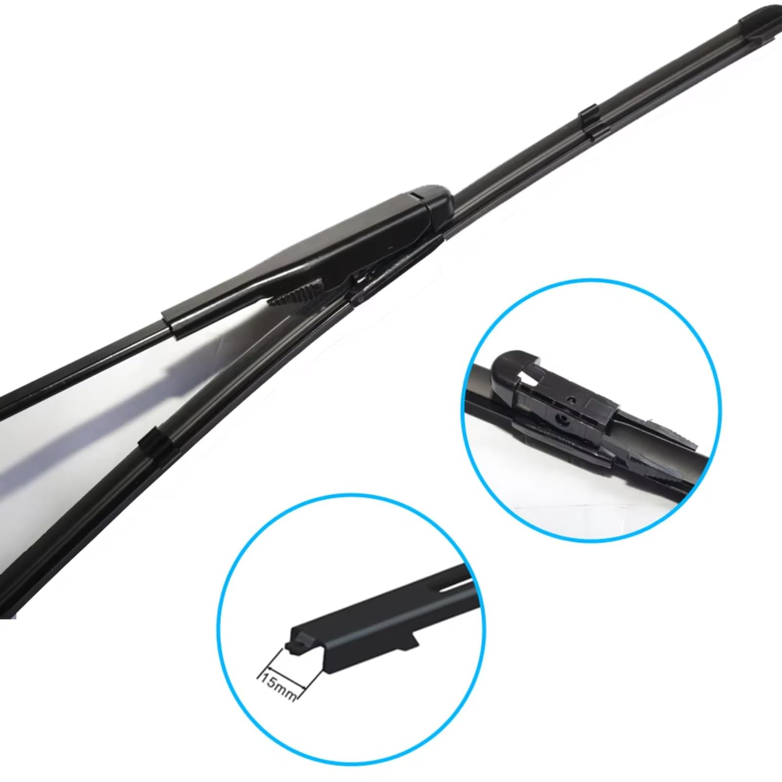 Escobillas Compatible con para Mustang 2007~2019 S550 para EcoBoost Export GT Escobillas limpiaparabrisas delanteras Accesorios para coche Escobillas limpiaparabrisas