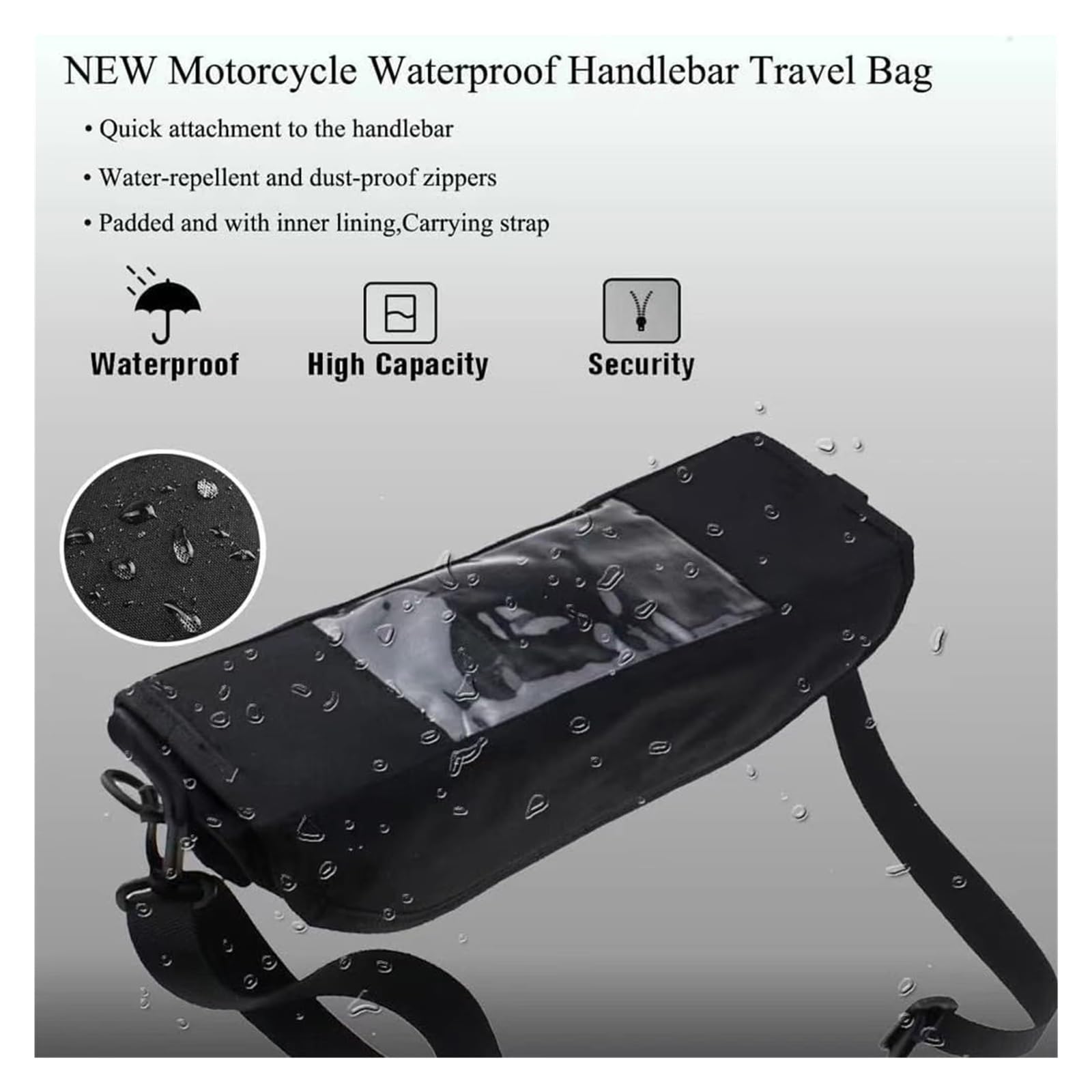 Motorrad Grifftasche Navigationstasche Für BM@&W R1250GS R1200GS R 1250 1200 GS Adventure ADV Motorradzubehör: wasserdichte Lenkertasche Mit Stauraum Und Navigationsfunktion(R1250GS)