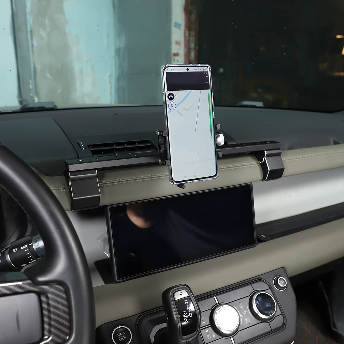 Samochodowy uchwyt na telefon / uchwyt na telefon Walkie Talkie/uchwyt radiowy pasuje do Land Rover Defender 90 110 130, wielofunkcyjny uchwyt na deskę rozdzielczą, uchwyt na telefon komórkowy (dla