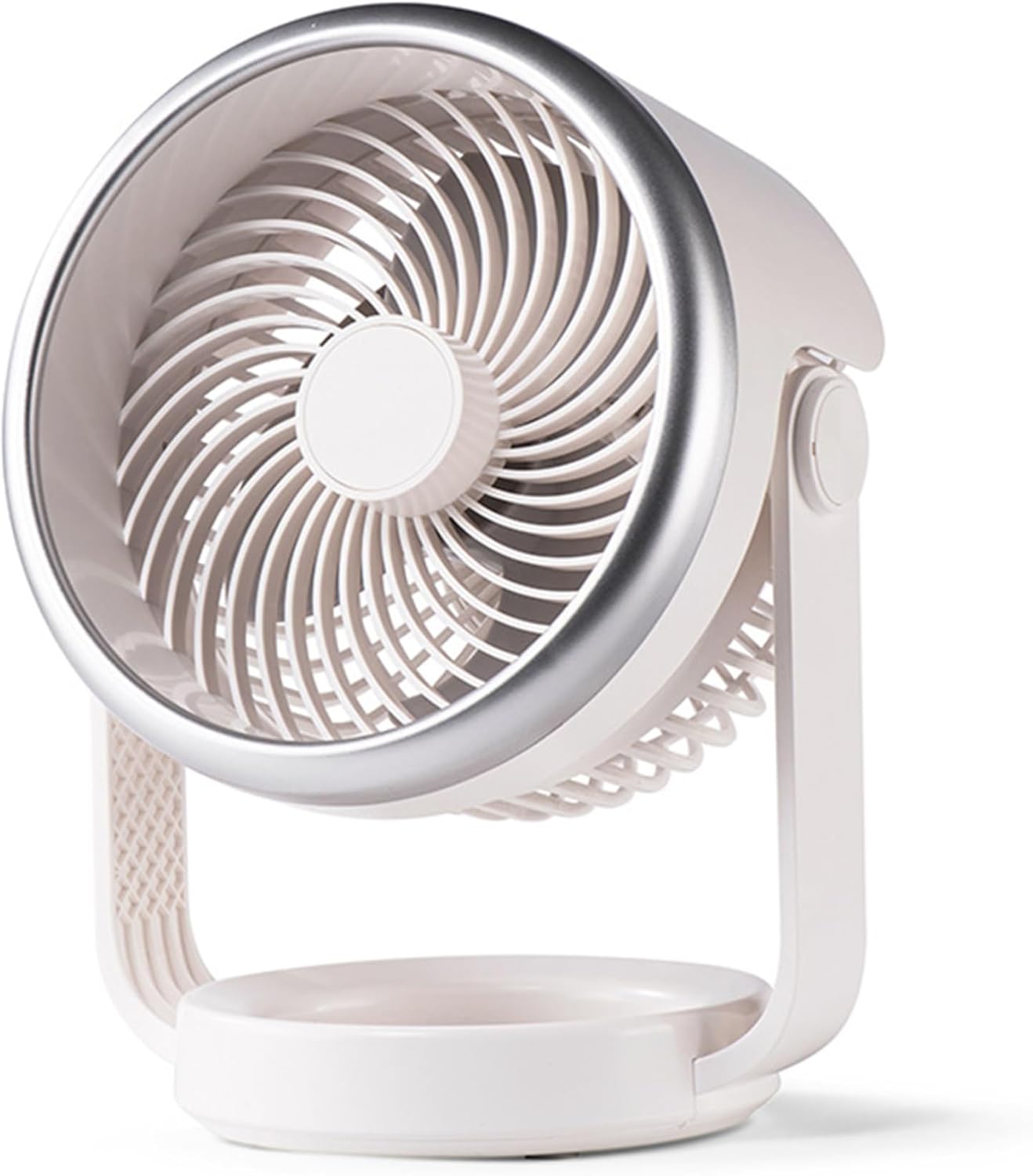 Desk, for Bedroom, Rechargeable, 4 Speeds Strong Airflow Battery Operated 90° Rotation Adjustable Small Low Noise White Rechargeable Fans for Bedroom Home Office Outdoor