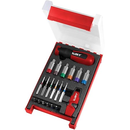 Sloky STS-TX-TW-S1 Twin Combo Set Preset Torque Screwdriver with Torx Size TX6-TX15 (20 Pieces)
