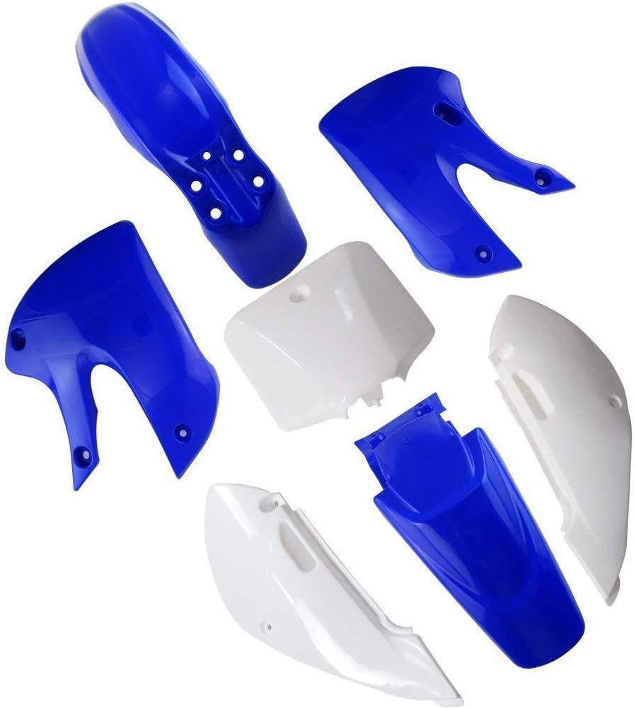 TDPRO Plastic Fairing Complete Kit for Kx 65 KX65 Fender Parts (4Green+3White)
