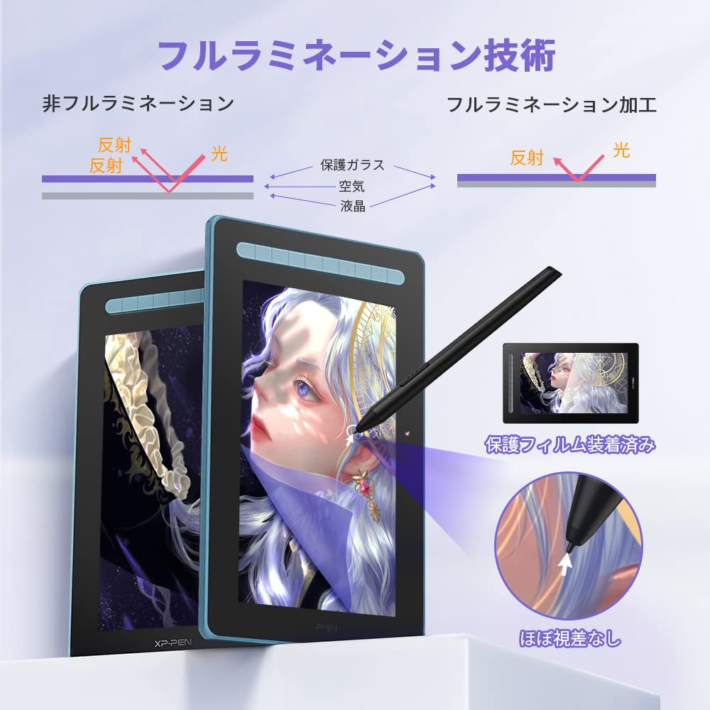 Amazon | XPPen 液晶ペンタブ 15.4インチ 液タブ IPSディスプレイ X3