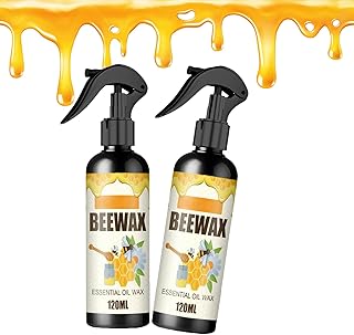 Natural Micro-Molecularized Beeswax Spray, Bees Wax Furniture Polish and Cleaner, Beeswax Spray Cleaner, Original Beeswax Furniture Polish, Beeswax Furniture Polish Spray, Beeswax for Wood (2pcs)