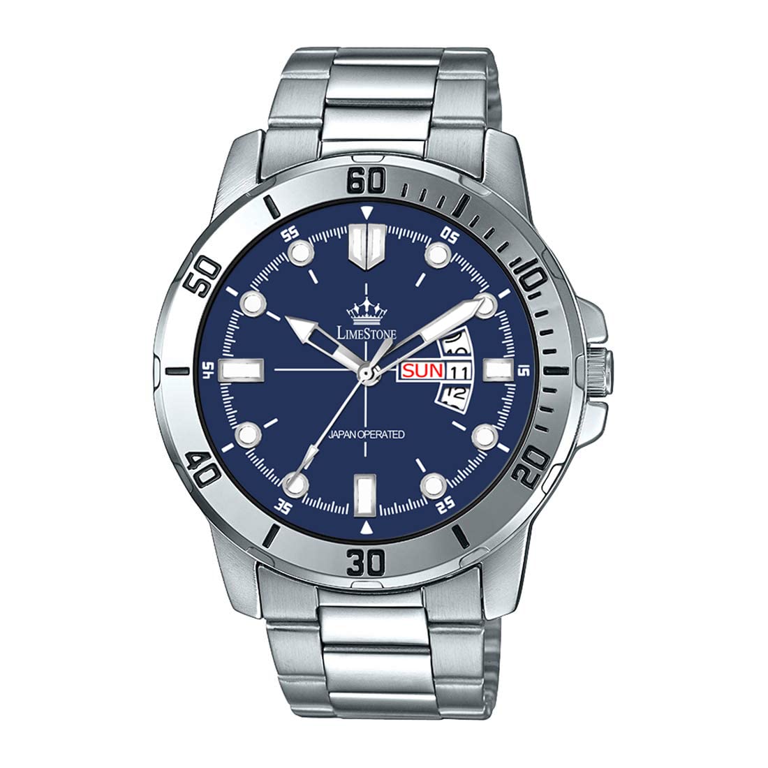 LIMESTONE Wheedler Series Day and Date Functioning Quartz Analog Watch - for Men (B0B5R1FD32) Amazon Price History, Amazon Price Tracker
