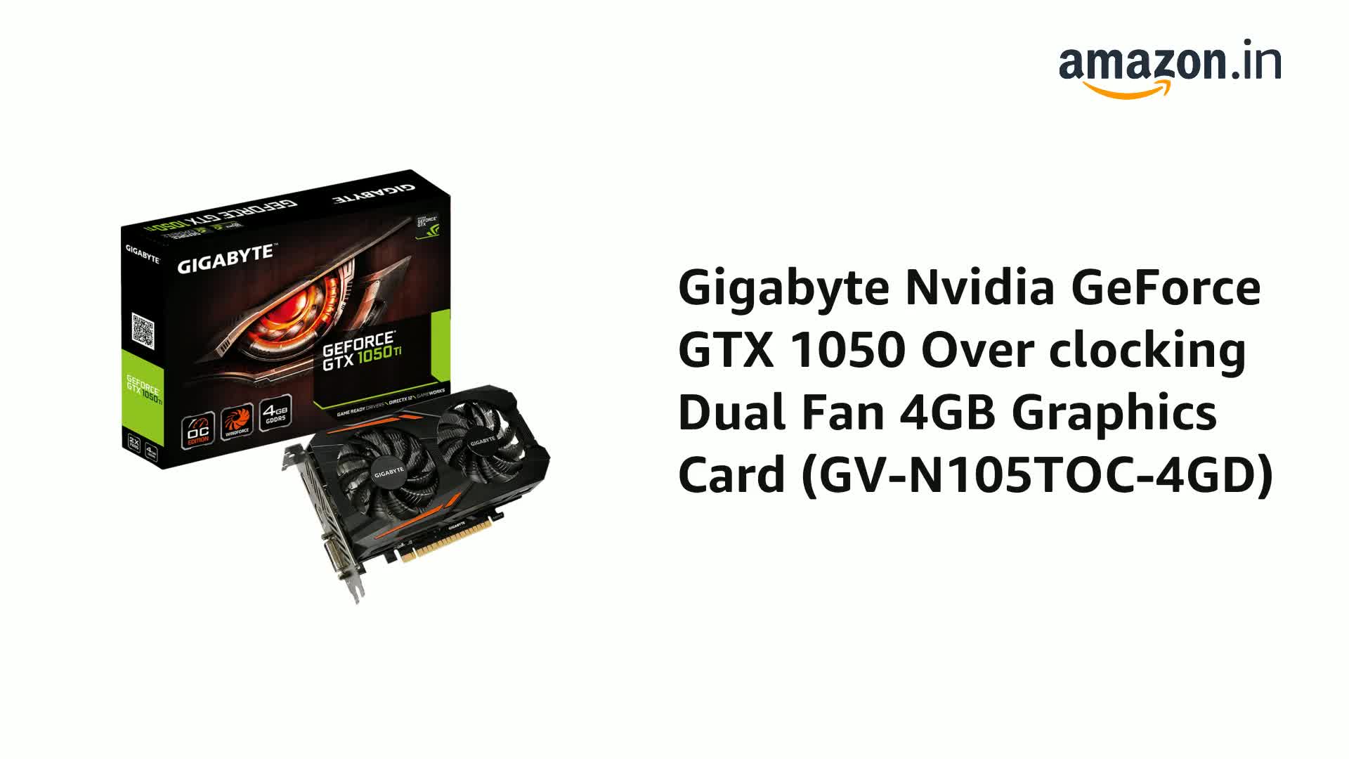 Amazon.in: Buy GIGABYTE Nvidia GeForce GTX 1050 Over clocking Dual