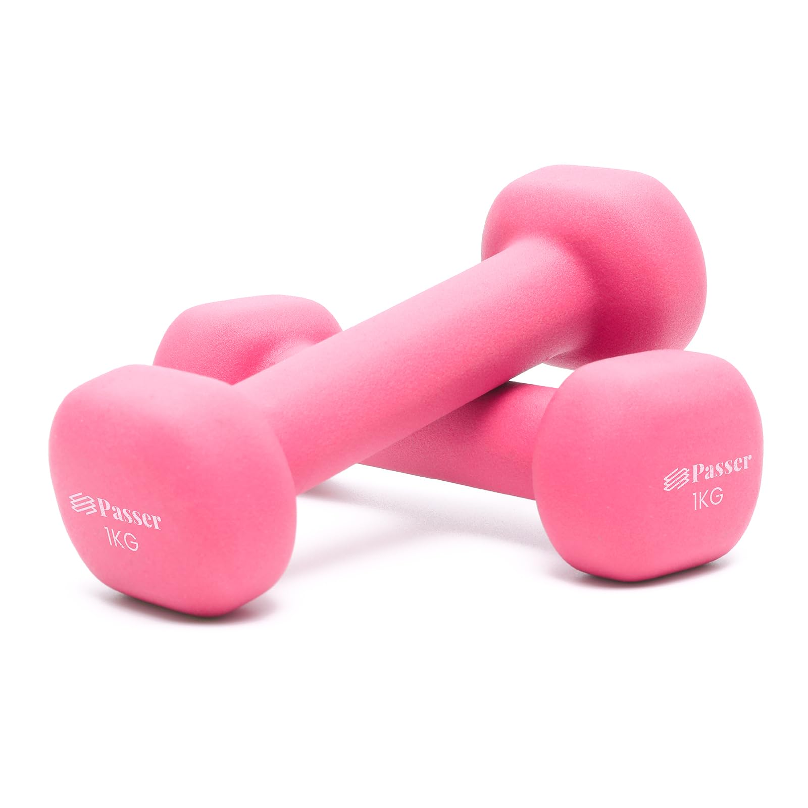 Neoprene Dumbbells Set of 2, Hand Weights for Women Men (1/2/3/4/6/8 kg Pair), Small Dumbbells Arm Weights for Ladies Gentlemen - Yoga, Pilates, Gym, Home - Workout, Fitness, Strength Training