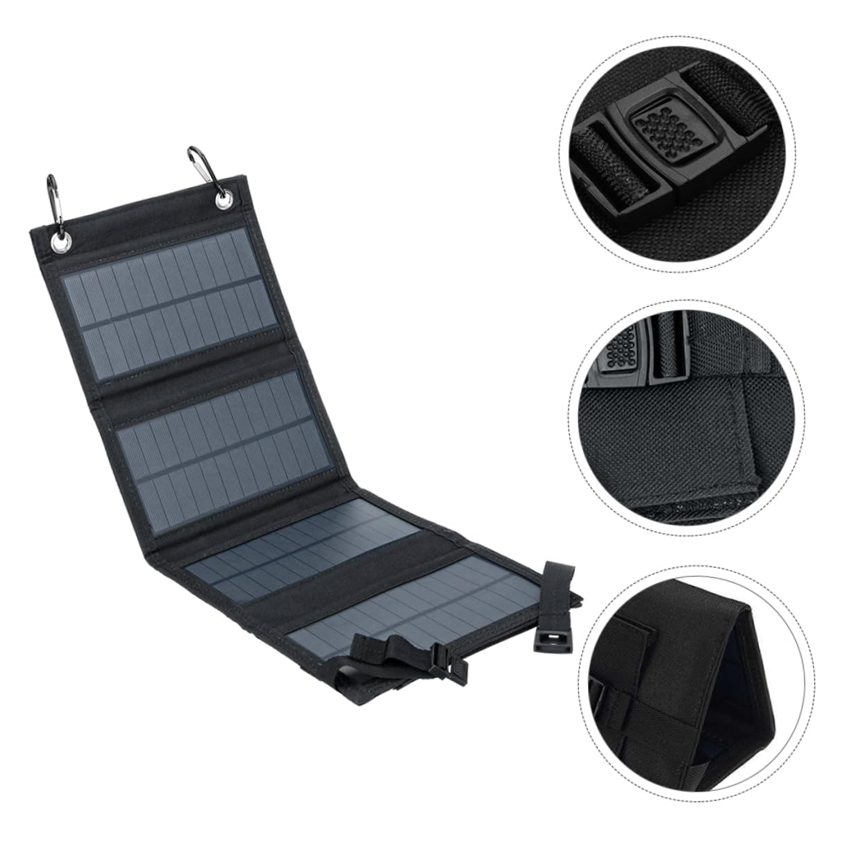 1 set Pannello Portatile USB Caricatore Flessibile per Attività Outdoor per Escursioni e Equipaggiamento e Pratico