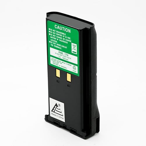 ExpertPower Batería de radio bidireccional NiMH de 7.2V 1800mAh para Kenwood KNB-17 KNB-16 KNB-21 TK-190 TK-280 TK-380 TK-290 2-Way Handheld Walkie