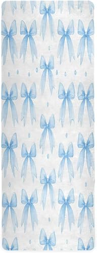 Miniatura 25 de Caikeny Esterilla de yoga con acuarela, tortuga marina, esterilla de ejercicio de fitness con peces marinos, plegable, tapete de entrenamiento para