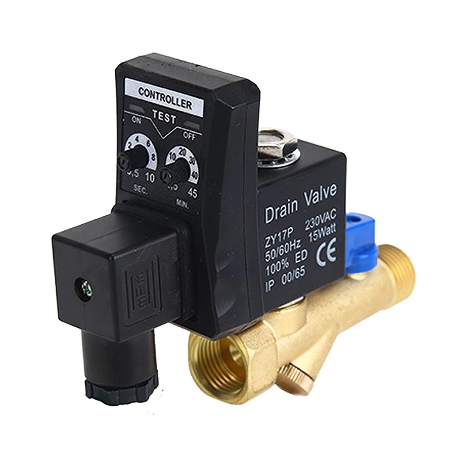 1/2 "DN15 Automatyczny elektroniczny ociekacz do naczyń 12 V/24 V DC 110 V/220 V AC regulator czasowy zawór spustowy zbiornika gazu włącznie z (Ac220V, OPT-A)