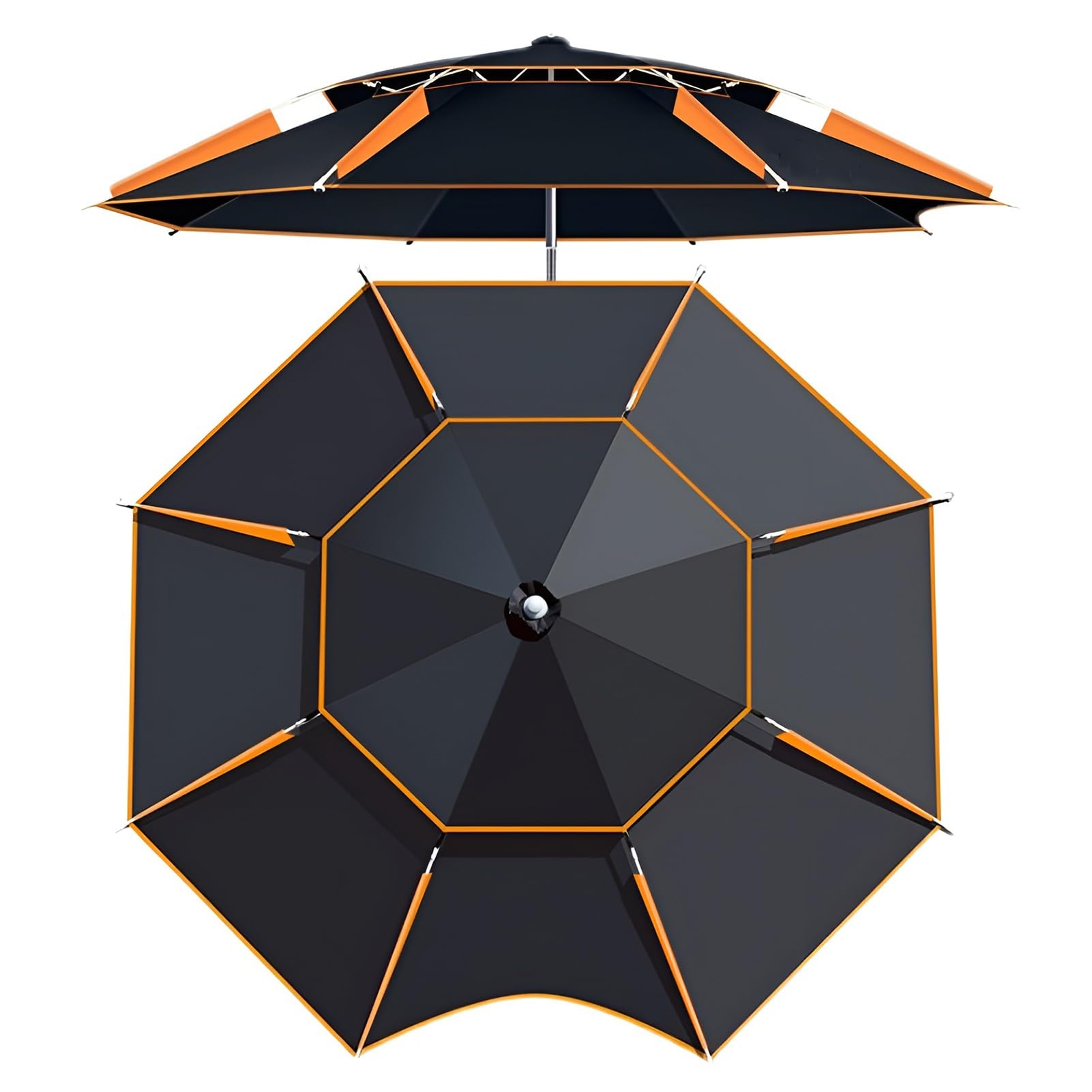 Odporny na wiatr parasol plażowy, regulacja nachylenia w zakresie 360°, ochrona UV, parasol wędkarski do użytku na świeżym powietrzu, z kotwicą do piasku i torbą transportową