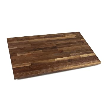 John Boos Walnut Wood Cutting Board, 24"x25" – 1.5" Thick,