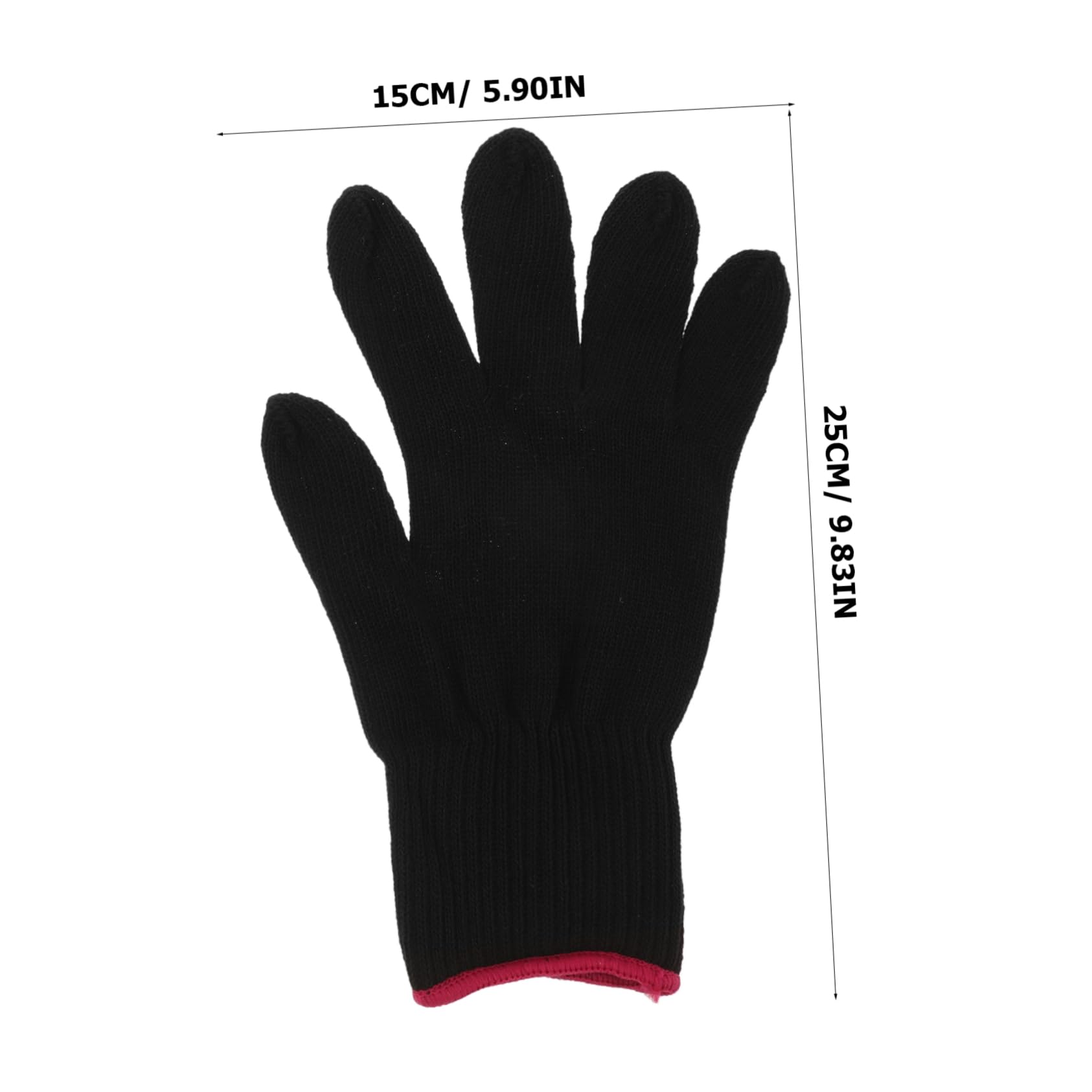 Beatifufu Dual Functionality Heat Resistant Gloves for Hair Straightener Curling Iron Styling Heat Glove Left Right Hands