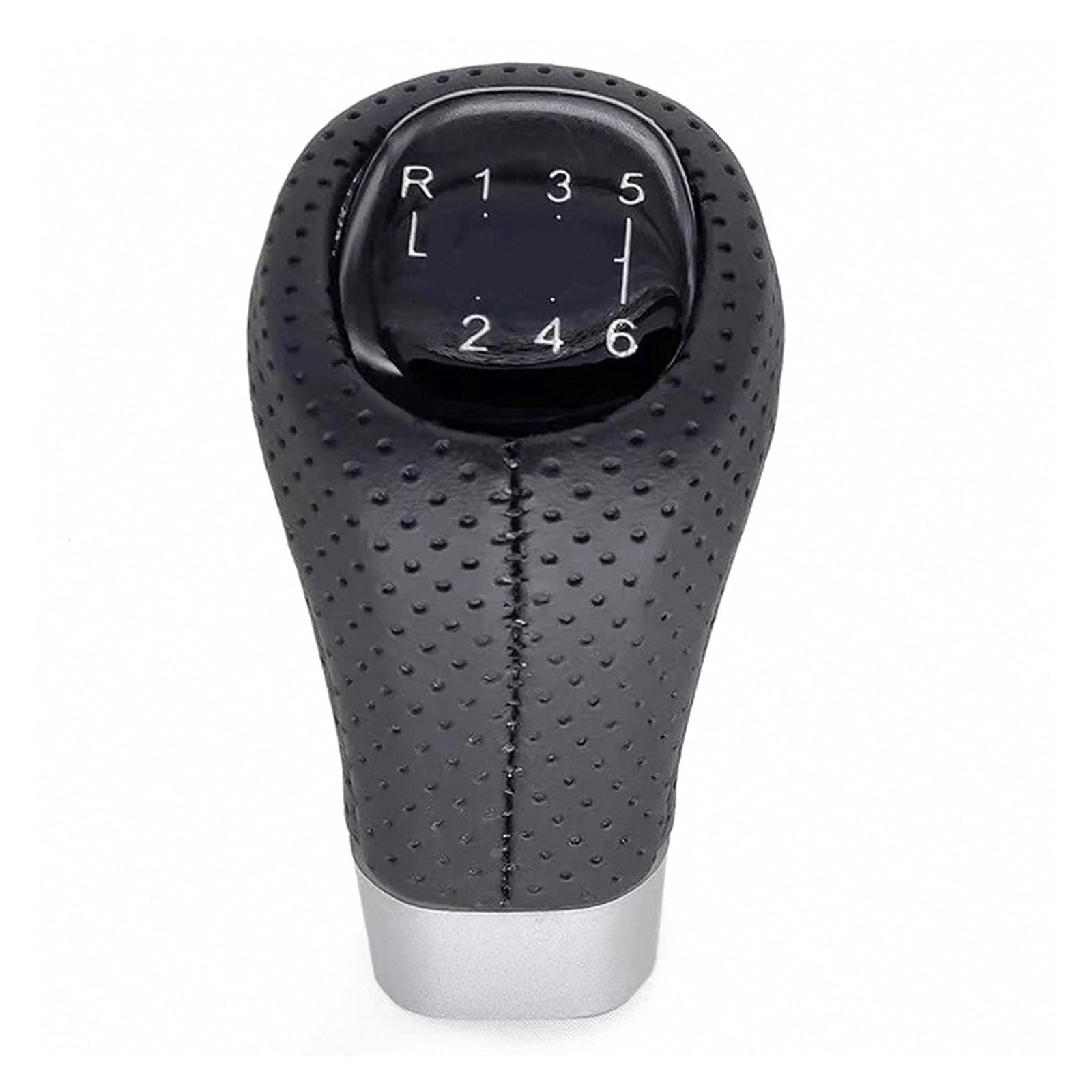 Glblpexelr Square-6 Speed Gear Knob For Bmw Series 1 3 E81 E82 E90 E91e92 Standard Fit Oe 25118037305