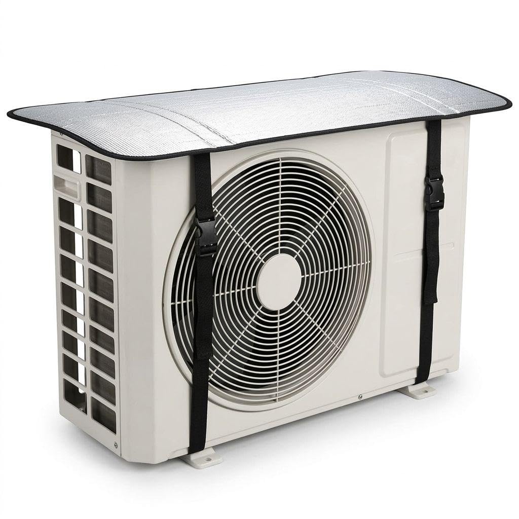 AC Outdoor Unit Protector Cover | Waterproof & Heat Resistant Insulation Sheet | Heavy Duty AC Outdoor Cover for 1.5 Ton Split AC | Sun, Rain & Dust Protection