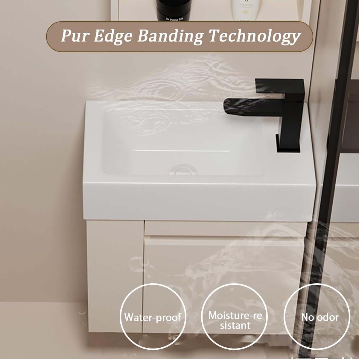 Lave Main D Angle Wc Avec Meubl,Petit Angle Lave Main Avec Meuble,Lavabo Mural En Céramique Blanche,Lavabo Suspendu À Fixer Au Mur,Lavabo À Poser Pour Petits Invités,Pour Vestiaire Salle De Bains(42cm