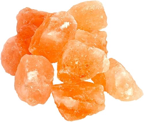 Himalayan CrystalLitez - Rocas de cristal de sal natural del Himalaya de 2 libras, bolsa de trozos de 1 a 2 pulgadas, cristales de sal extra de