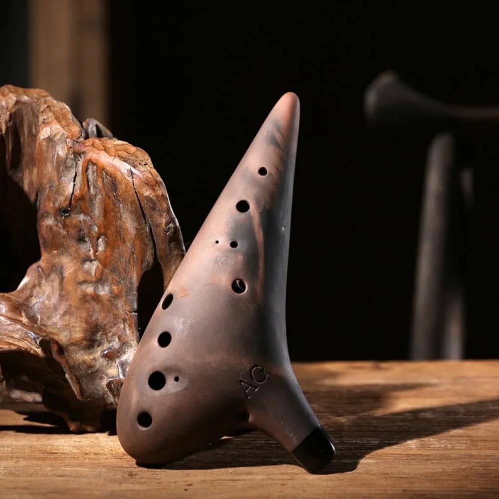 strumento ocarina Ocarina in ceramica 12 fori Bass C Ocarina Accessori per strumenti professionali Strumento Ocarina of Time