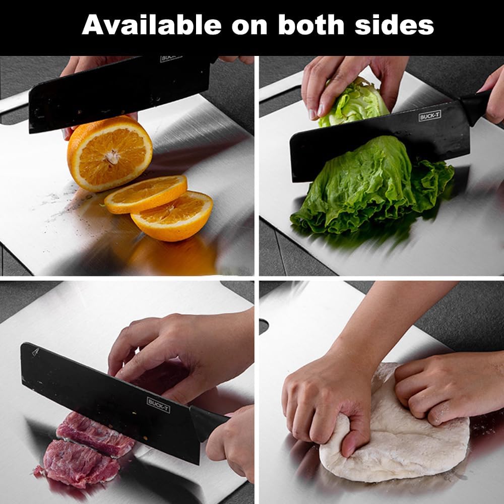 Titanium Cutting Board for Kitchen, Stainl Non Sti Chopping Board,