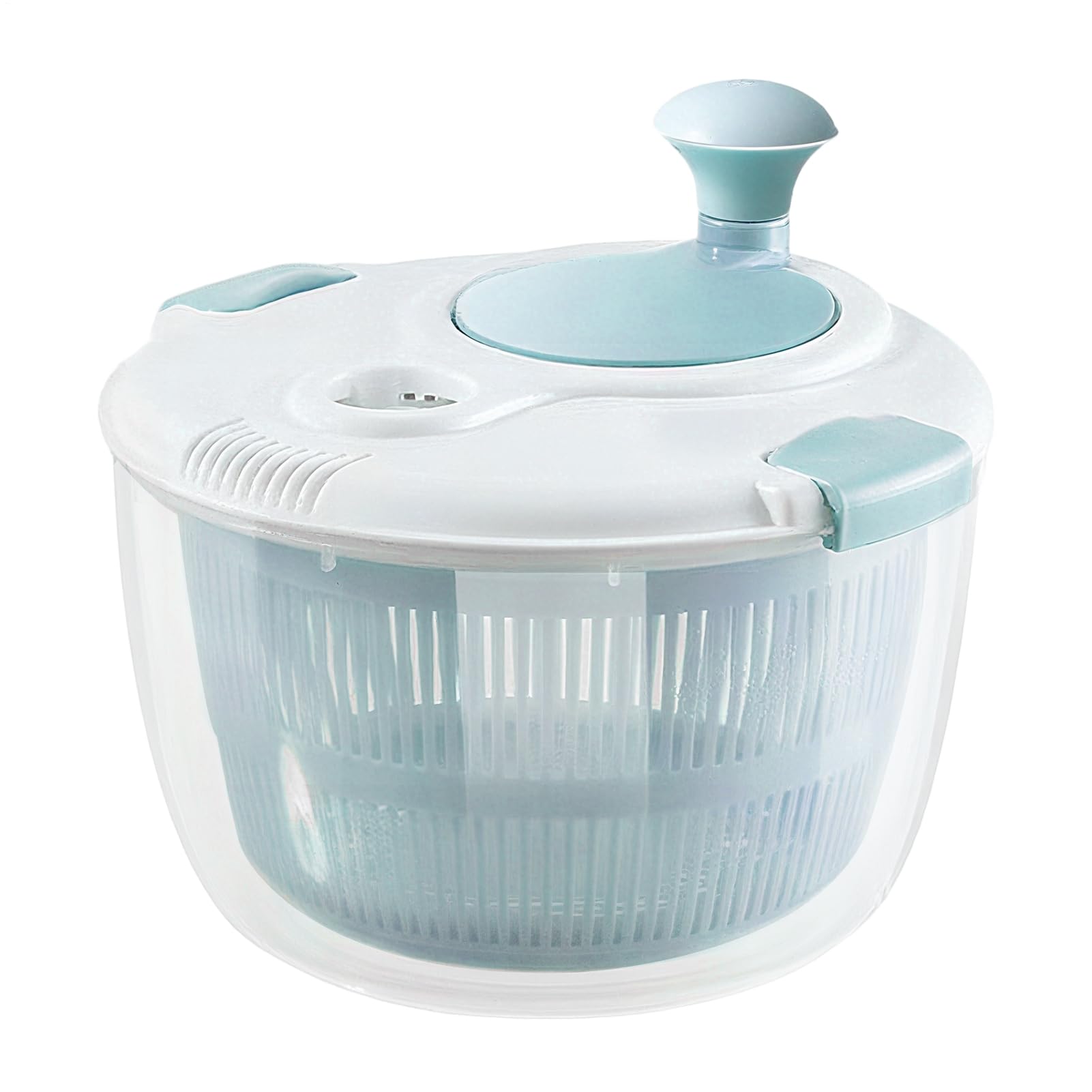 Centrifuga per insalata, in polipropilene, 25,2 x 21,7 x 18,5 cm, centrifuga per lattuga, 5 l, con e impugnatura antiscivolo, asciuga verdure e tritatutto per insalata per una facile