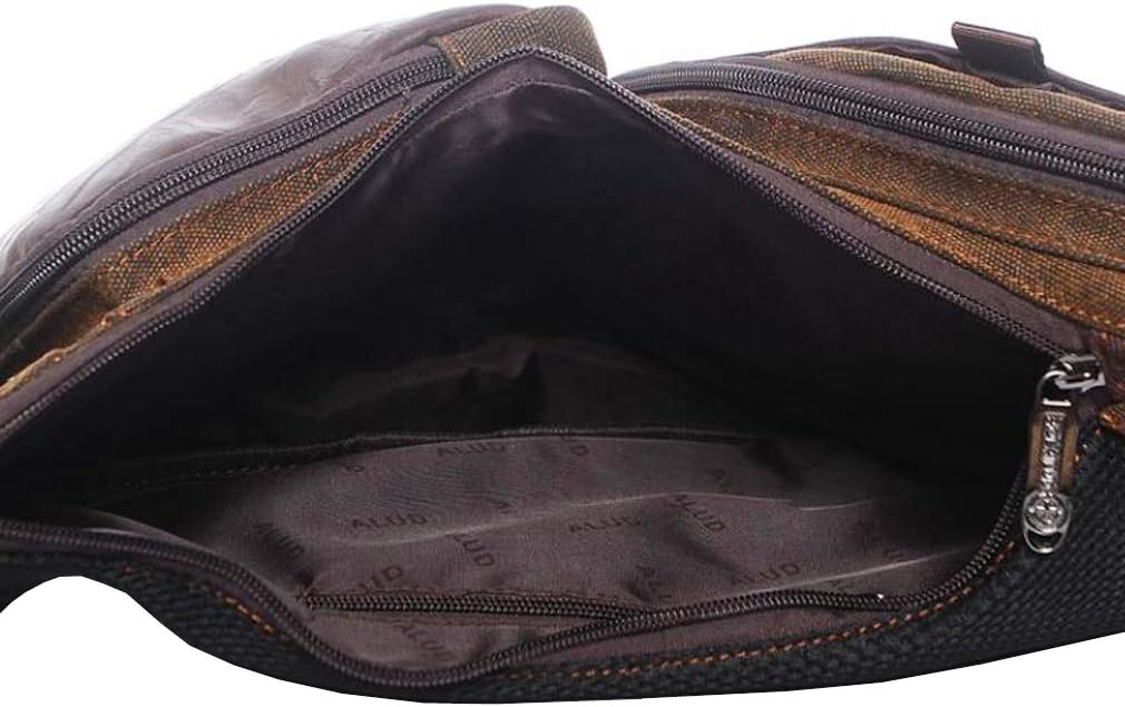 Hebetag Leather Sling Bag Crossbody Backpack for Men Women Travel Outdoor Camping - Image 6