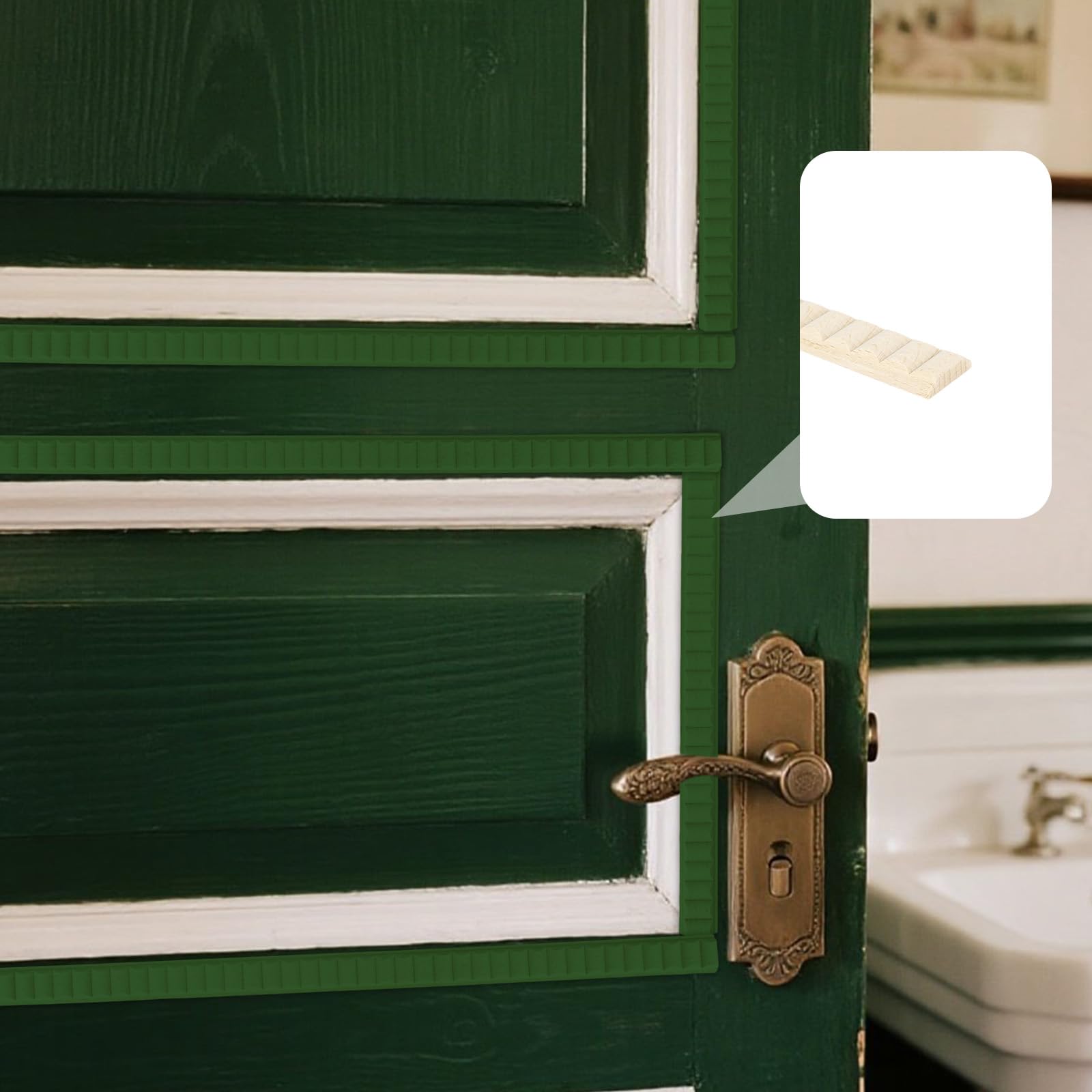 12pcs Unfinished Wood Trim - Image 3