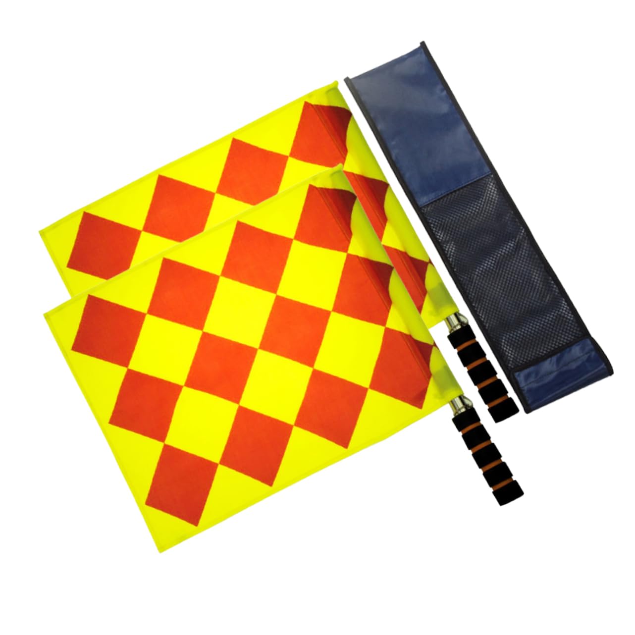 VANZACK Corner Flags for Football Flags 2 Pcs Square Pattern for Soccer Referee