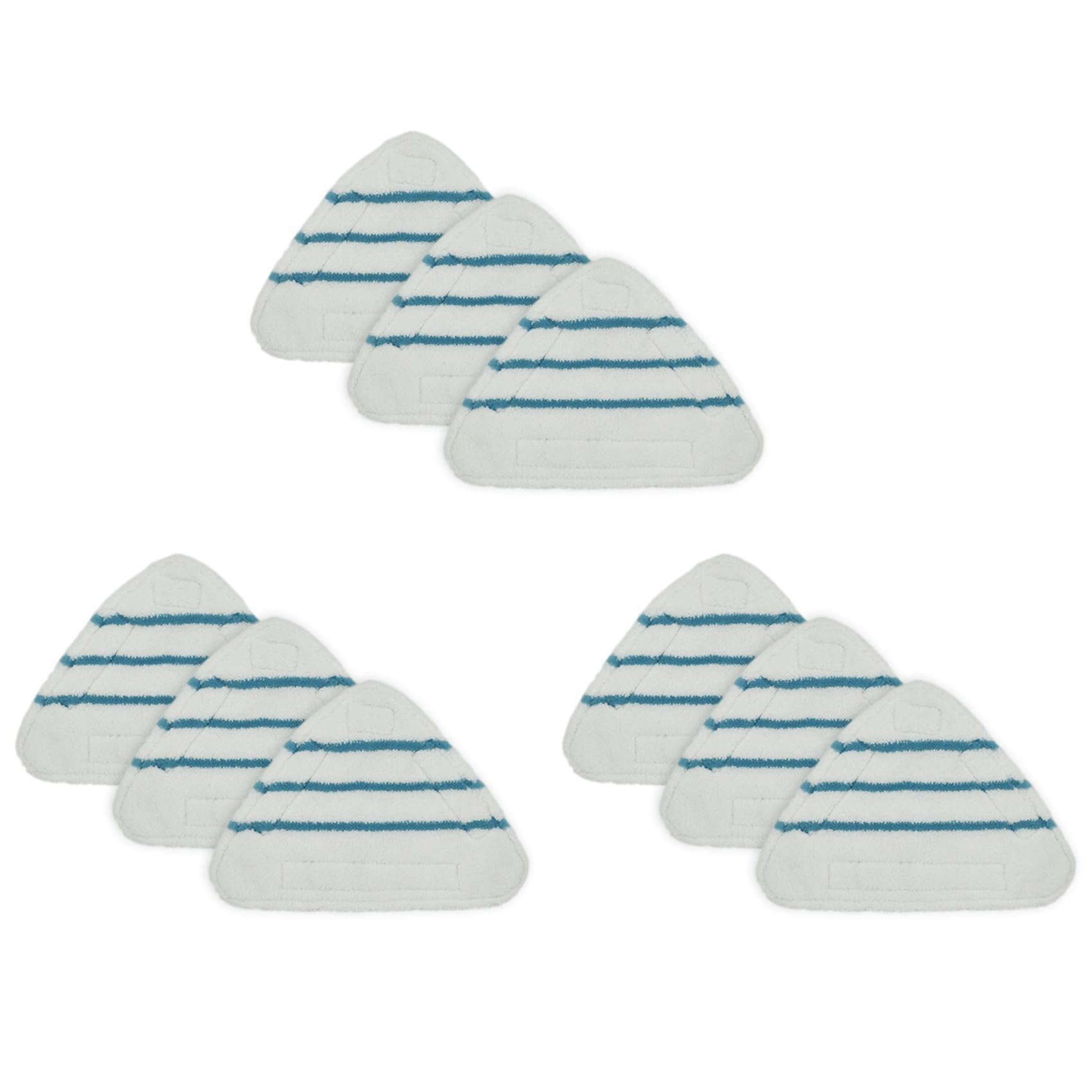 Hndhbfgrt 9Pcs Steam Mop Replacement Pads Triangle Washable Cloth Cleaning Floor Microfiber Mop Head Pad Steam Mop Fittings