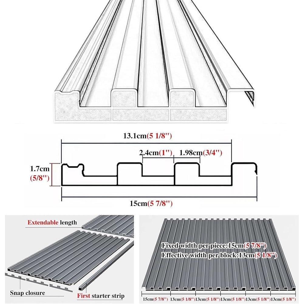 Blachy dachowe ze stopu aluminium, izolowane panele faliste z wypełnieniem z poliwęglanu do szklarni i pawilonów 1,7 cm zadaszenia szare 13 x 120 cm