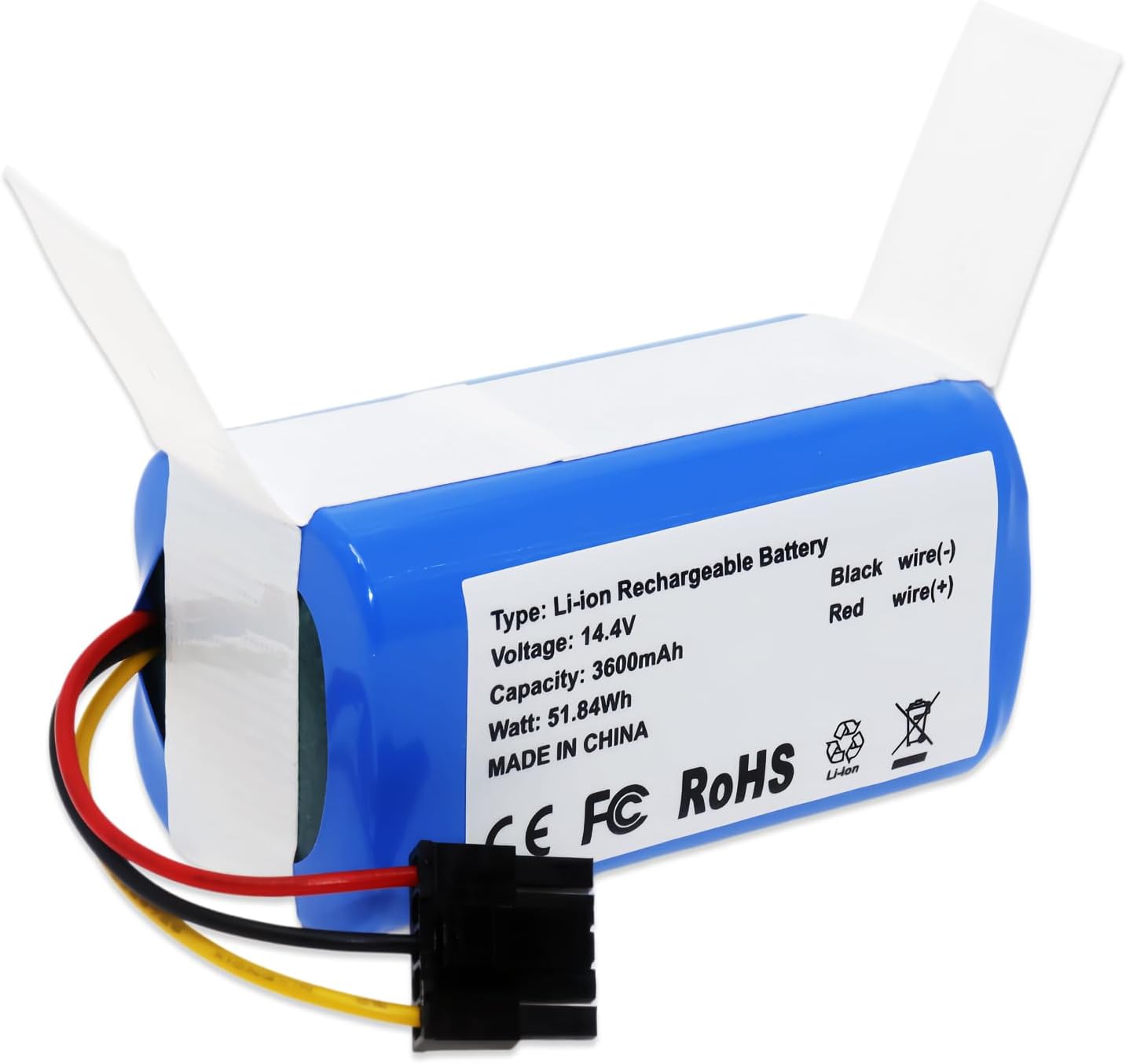 AK330 Replacement Battery Compatible with Eufy L50, L50, L60 SES, L60 Hybrid SES Robot Vacuum Cleaner 3600mAh 14.4V Rechargeable Li-ion Battery