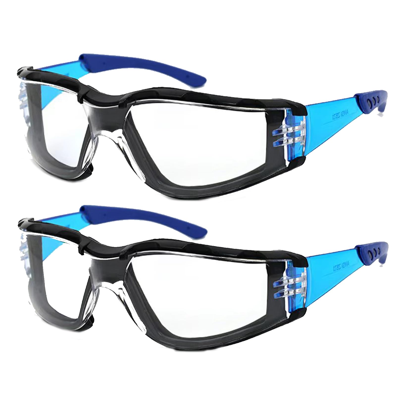 EujRcf 2 Pcs Safety Glasses for Work, Safety Goggles, Safety Glasses