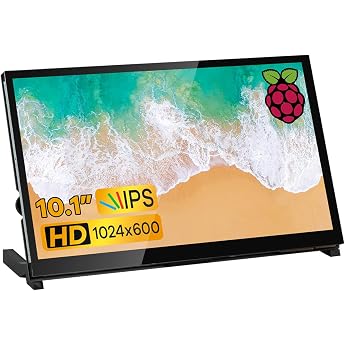 LAFVIN 10.1 Inch IPS LCD Touch Screen Display Panel 1024 x 600 Capacitive Screen HDMI Monitor for Raspberry Pi, Jetson Nano,